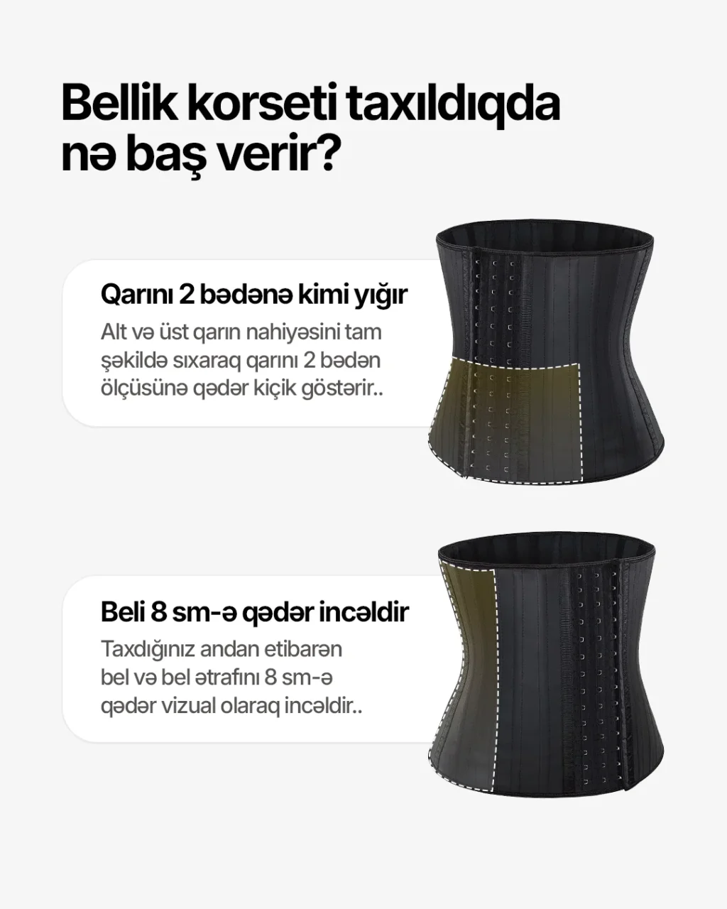 Qarın sıxan korsetin effekti