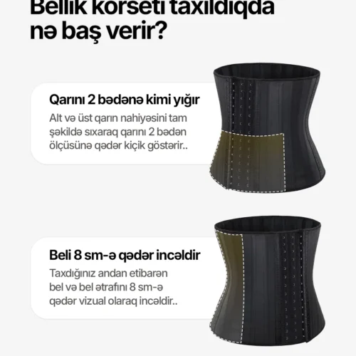 Qarın sıxan korsetin effekti