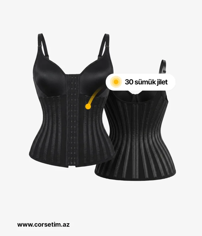 30 Sümüklü Sinəli Jilet | Sinəsi Olan Toparlayıcı