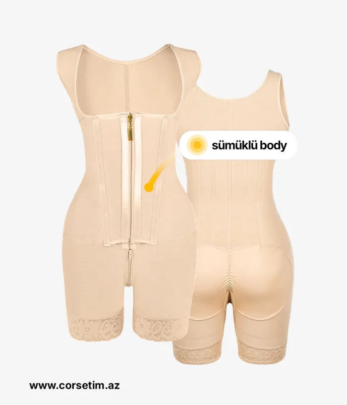 13 Sümük - Zamoklu Body | Güclü Bədən Sıxıcı Korse